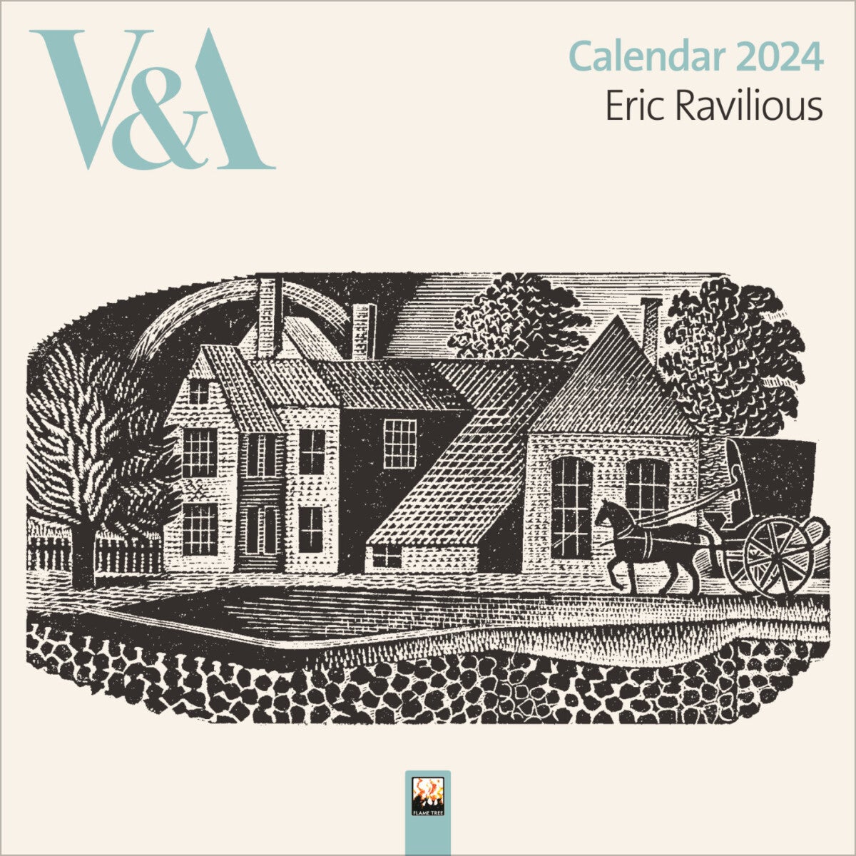 Kalender 2024 Eric Ravilious 30x30cm