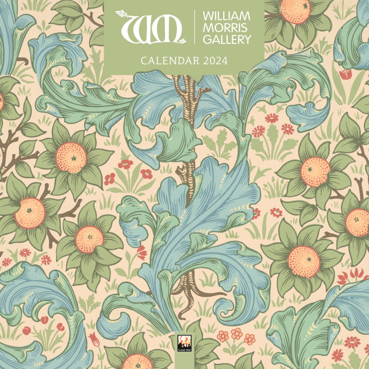 Kalender 2024 William Morris 30x30cm
