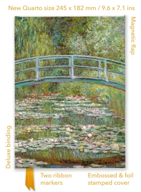 Bilde av Claude Monet: Bridge Over A Pond Of Water Lilies (foiled Quarto Journal)