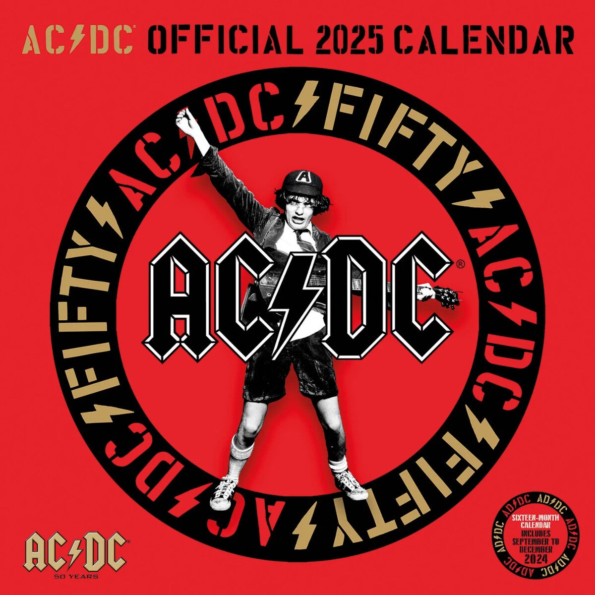 Kalender 2025 ACDC 30x30cm