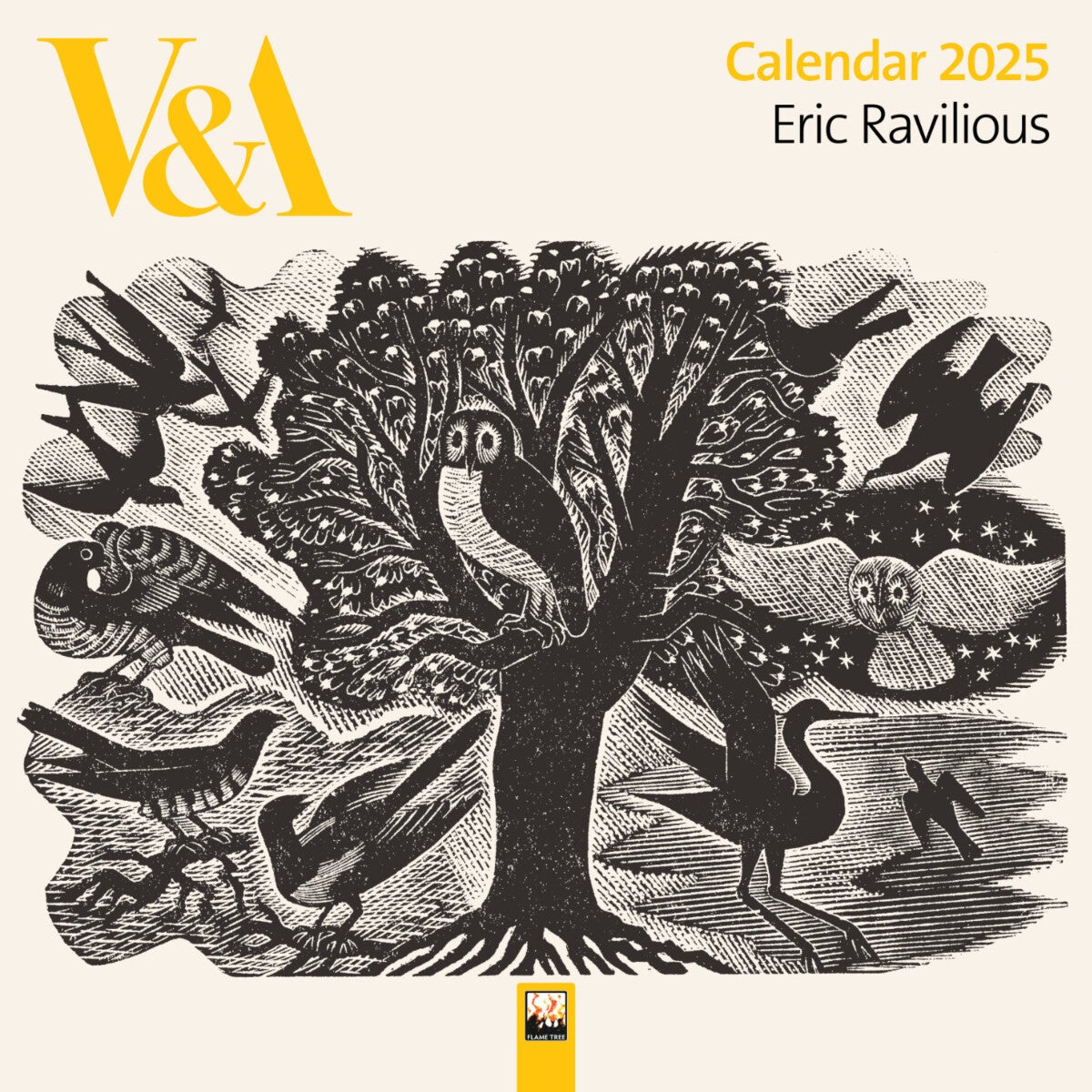Kalender 2025 Eric Ravilious 30x30cm