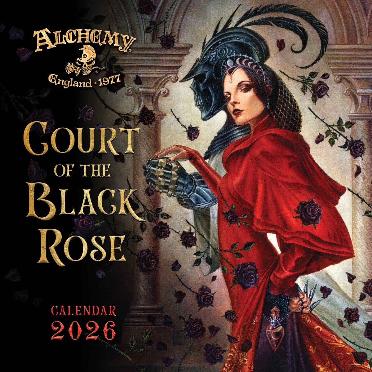 Kalender 2026 30x30 Alchemy Black Rose