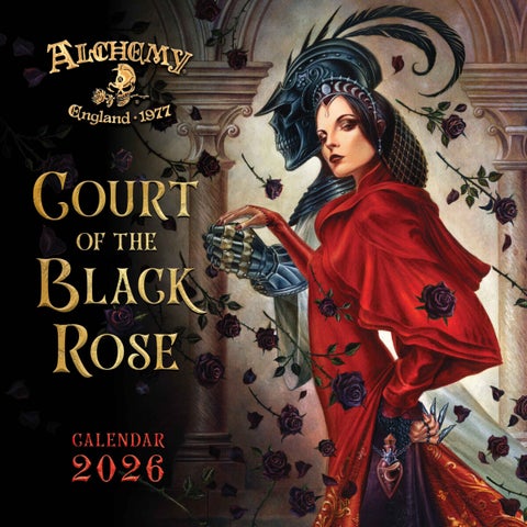 Kalender 2026 30x30 Alchemy Black Rose