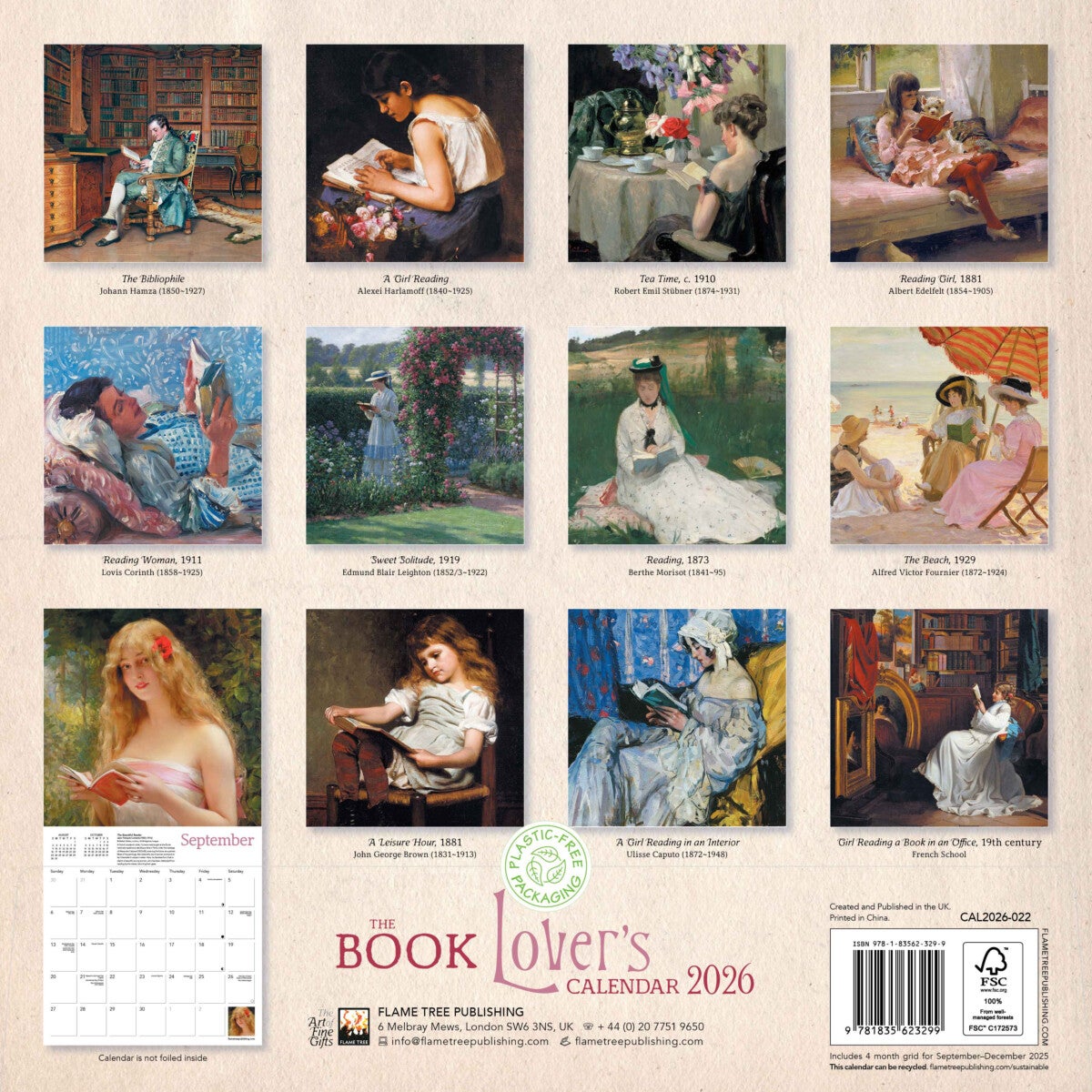 Kalender 2026 30x30 The Book Lovers