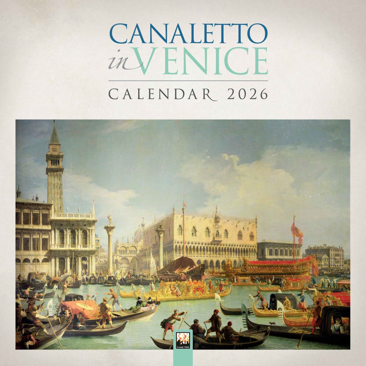 Kalender 2026 30x30 Canaletto in Venice
