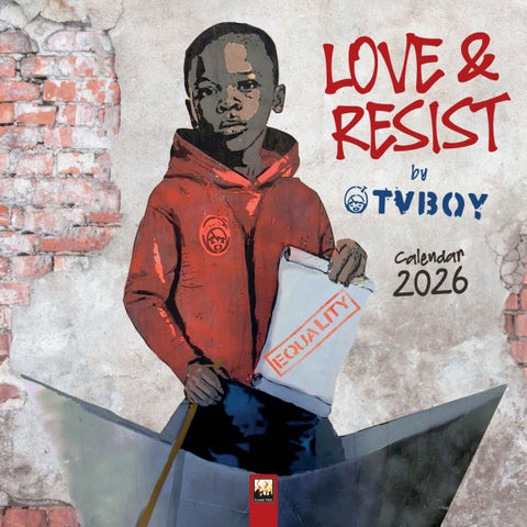 Kalender 2026 30x30 TVBOY Love o Resist