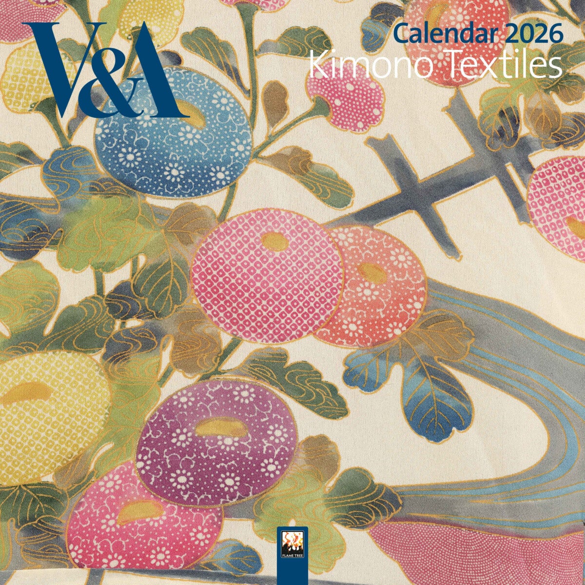 V&A: Kimono Textiles Wall Calendar 2026 (Art Calendar)