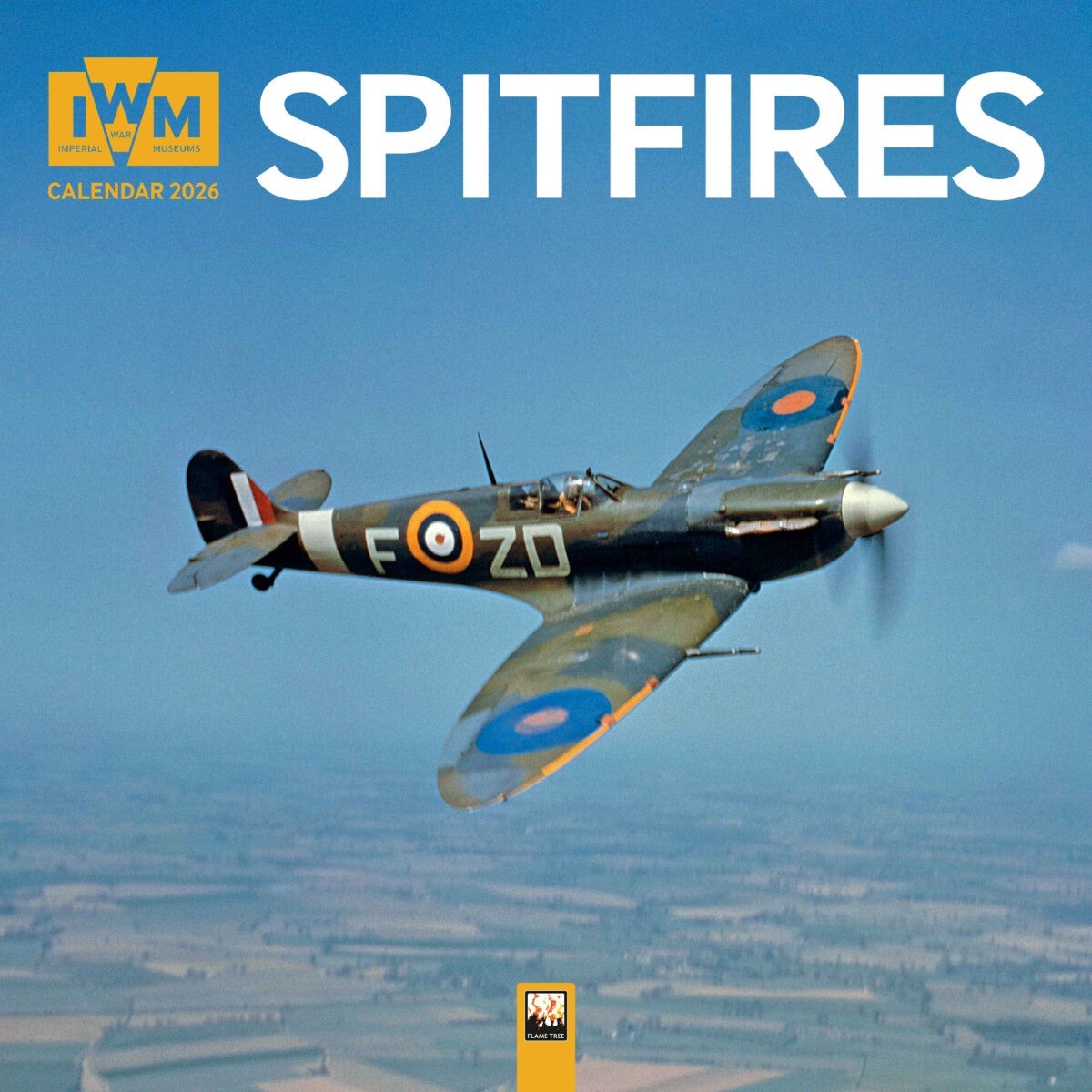 Imperial War Museums: Spitfires Wall Calendar 2026 (Art Cale