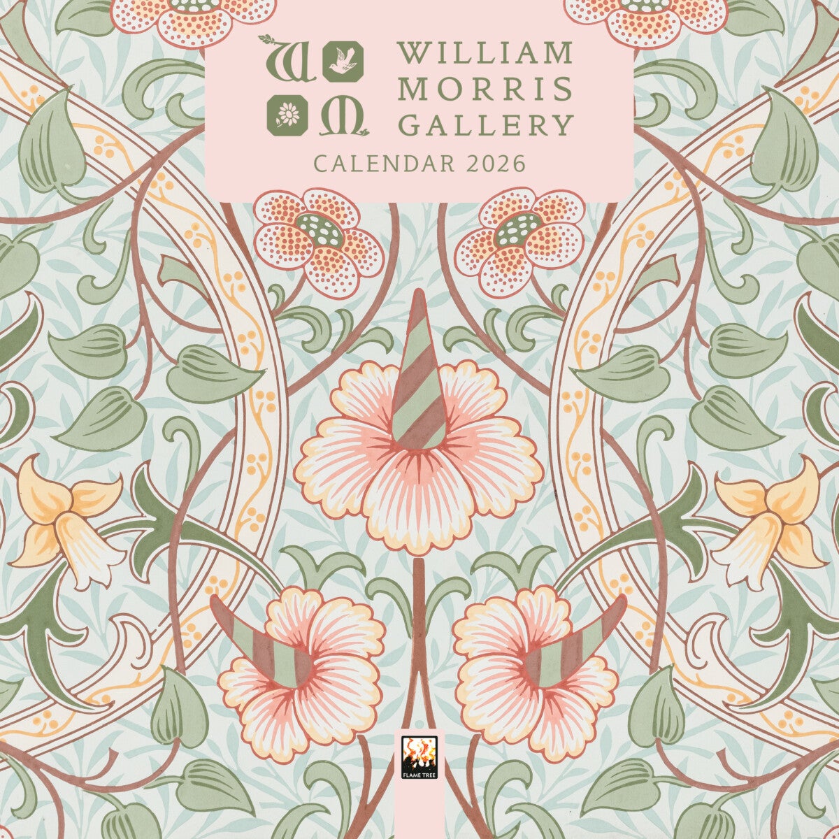 Kalender 2026 William Morris 18x18cm