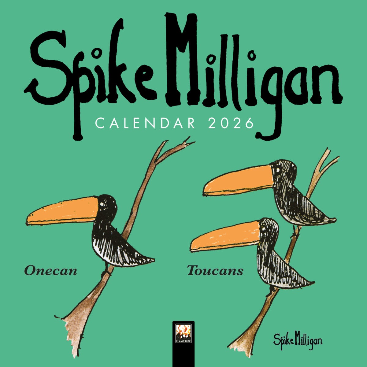 Spike Milligan Mini Wall Calendar 2026 (Art Calendar)
