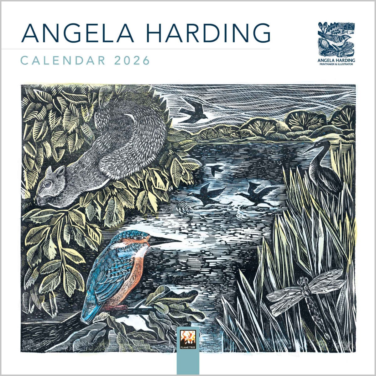 Angela Harding Mini Wall calendar 2026 (Art Calendar)