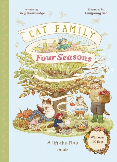 Cat Family Four Seasons - A Lift-the-Flap Book (with over 140 flaps)