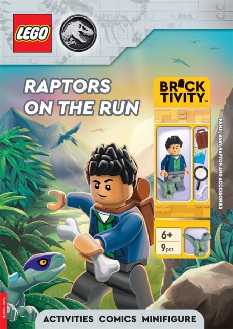 LEGO¿ Jurassic World¿: Raptors on the Run Activity Book (with Kenji minifigure, baby raptor and acce