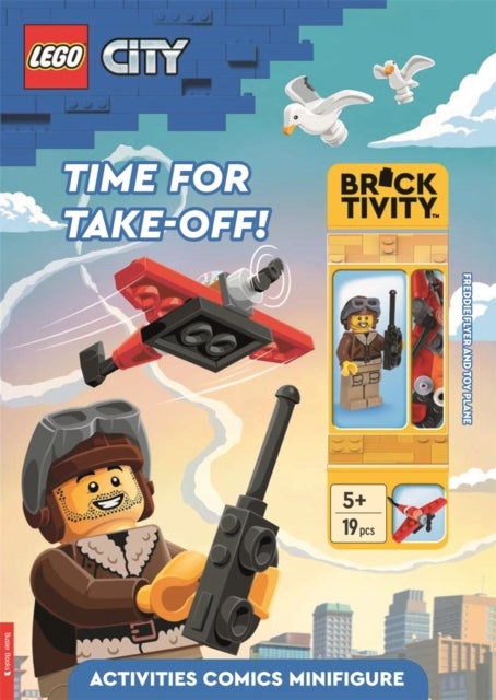 LEGO¿ City: Time for Take-Off! Activity Book (with Freddie Flyer minifigure and toy plane mini-build