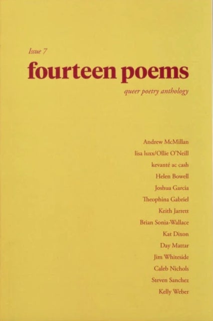 fourteen poems: Issue 7 - a queer anthology of poetry