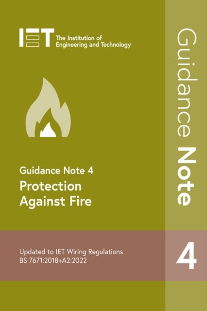 Bilde av Guidance Note 4: Protection Against Fire Av The Institution Of Engineering And Technology