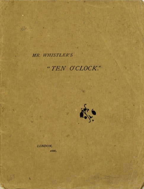 Bilde av Mr. Whistler&#039;s Ten O&#039;clock Av J. A. Mcneill Whistler, Margaret Macdonald