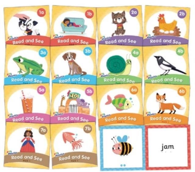 Jolly Phonics Read and See, Pack 1 - in Precursive Letters (British English edition)
