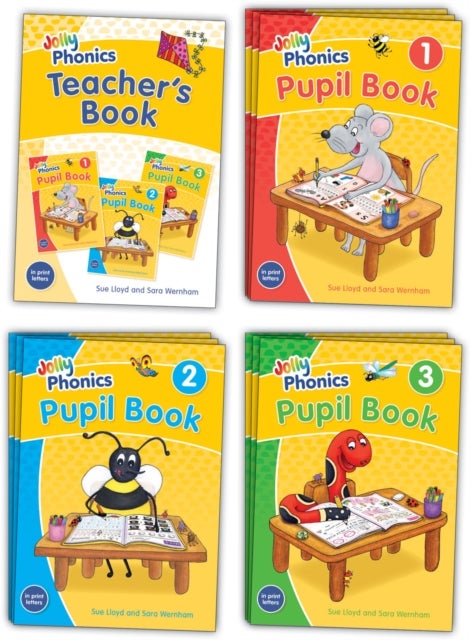 Jolly Phonics Class Set - in Print Letters (British English edition)