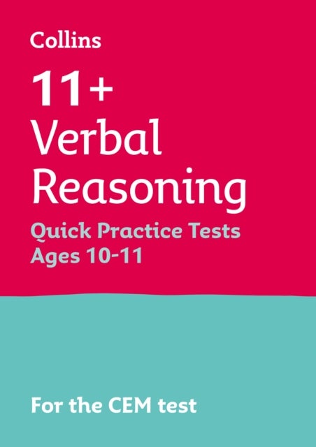 Bilde av 11+ Verbal Reasoning Quick Practice Tests Age 10-11 (year 6) Av Letts 11+