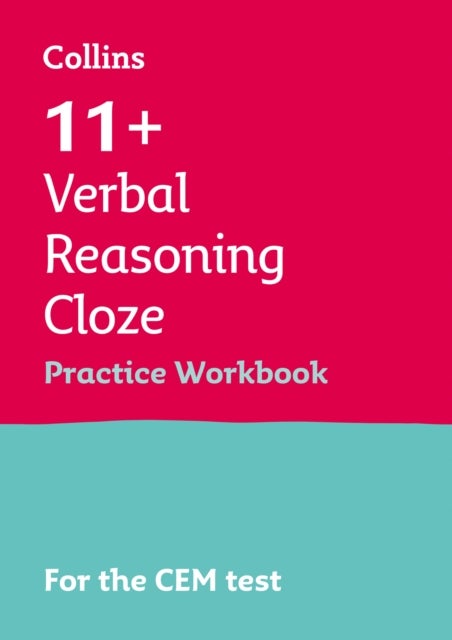Bilde av 11+ Verbal Reasoning Cloze Practice Workbook Av Collins 11+