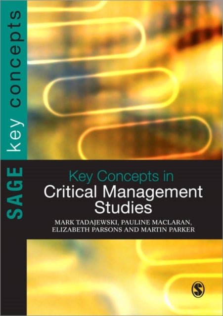 Bilde av Key Concepts In Critical Management Studies