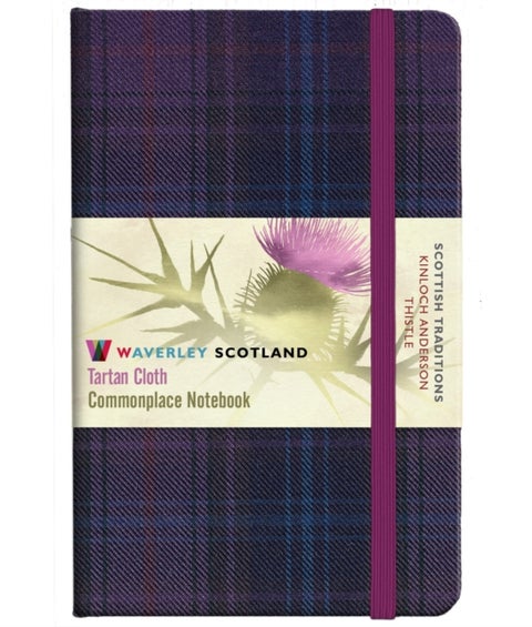 Thistle Tartan: Pocket: 14 x 9cm: Scottish Traditions: Waverley Genuine Tartan Cloth Commonplace N