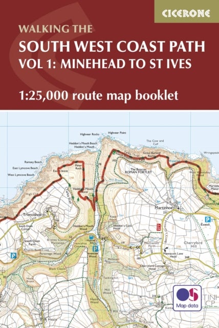 Bilde av South West Coast Path Map Booklet - Vol 1: Minehead To St Ives Av Paddy Dillon