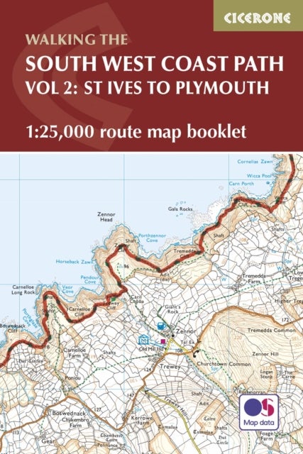 Bilde av South West Coast Path Map Booklet - Vol 2: St Ives To Plymouth Av Paddy Dillon