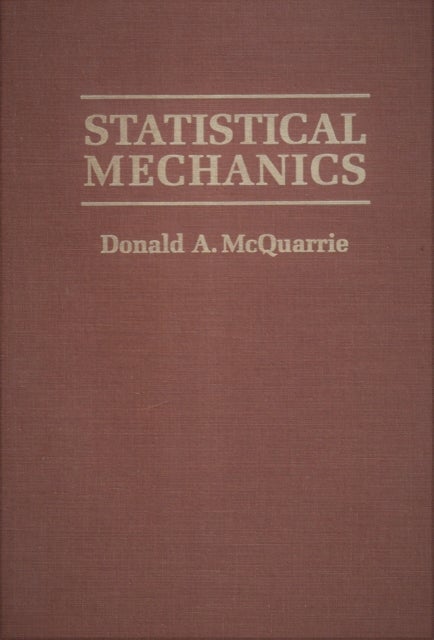 Bilde av Statistical Mechanics Av Donald A. Mcquarrie