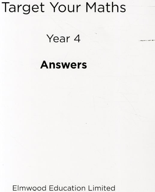 Bilde av Target Your Maths Year 4 Answer Book Av Stephen Pearce