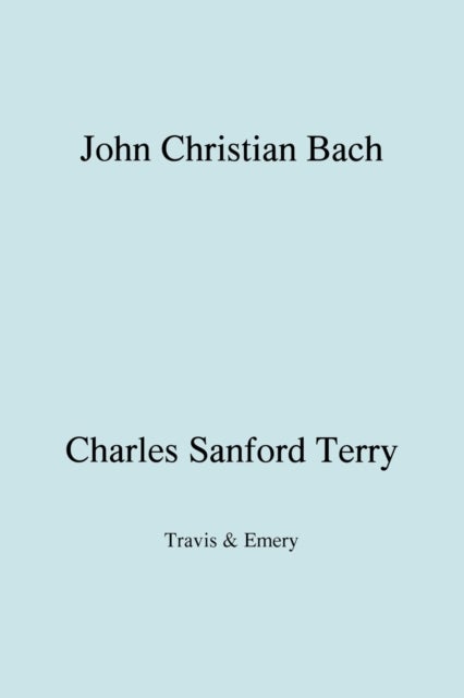 Bilde av John Christian Bach (johann Christian Bach) (facsimile 1929) Av Charles Sanford Terry