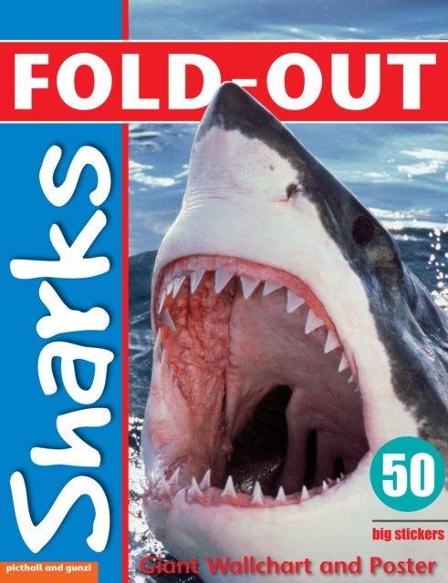 Bilde av Fold-out Poster Sticker Book: Sharks Av Dominic Zwemmer