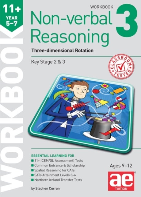 11+ Non-verbal Reasoning Year 5-7 Workbook 3 - Three-dimensional Rotation