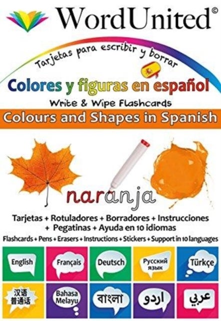 Colours and Shapes in Spanish - Write & Wipe Flashcards