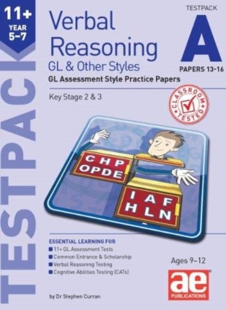 11+ Verbal Reasoning Year 5-7 GL & Other Styles Testpack A Papers 13-16 - GL Assessment Style Practice Papers