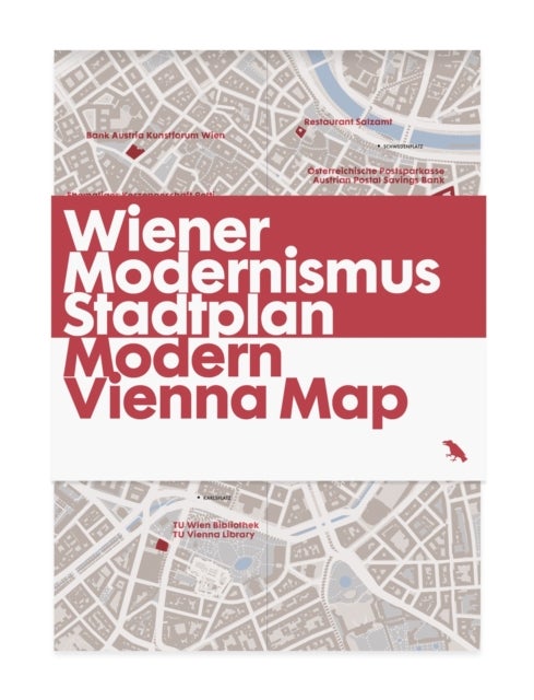 Bilde av Modern Vienna Map / Wiener Modernismus Stadtplan Av Gili Merin