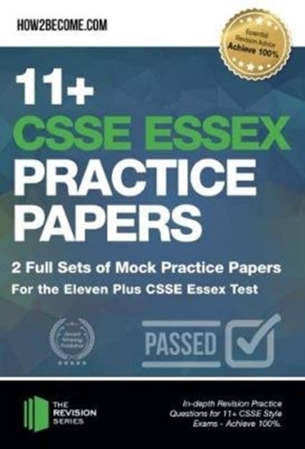 Bilde av 11+ Csse Essex Practice Papers: 2 Full Sets Of Mock Practice Papers For The Eleven Plus Csse Essex T Av How2become