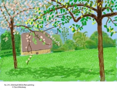 David Hockney - The Arrival of Spring, Normandy, 2020