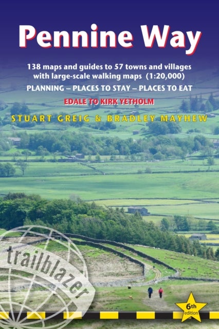 Bilde av Pennine Way - Guide And Maps To 57 Towns And Villages With Large-scale Walking Maps (1:20 000) Av Stuart Greig, Bradley Mayhew