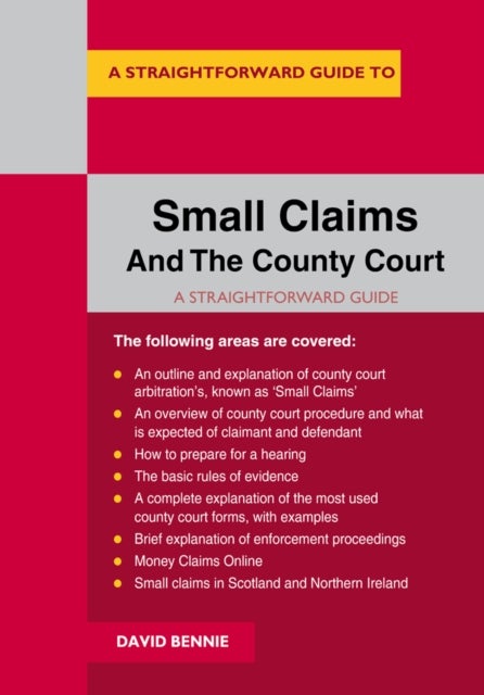 Bilde av A Straightforward Guide To Small Claims And The County Court Av David Bennie