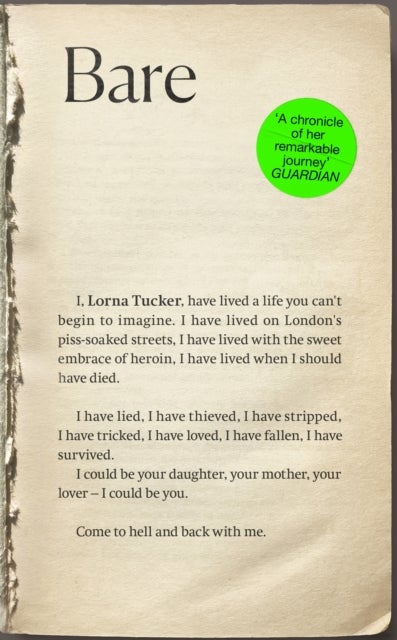 BARE - 'You have to read this book' MICK JAGGER