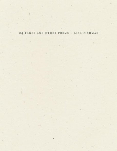 24 Pages and other poems