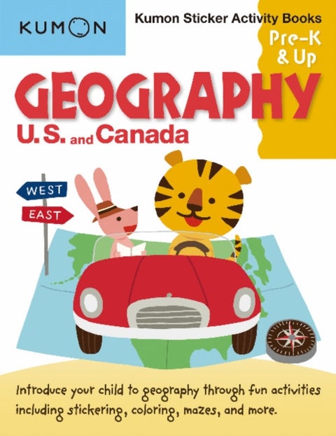 Kumon Sticker Activity Books: Geography U.S. and Canada - U.S. and Canada Sticker Activity Book