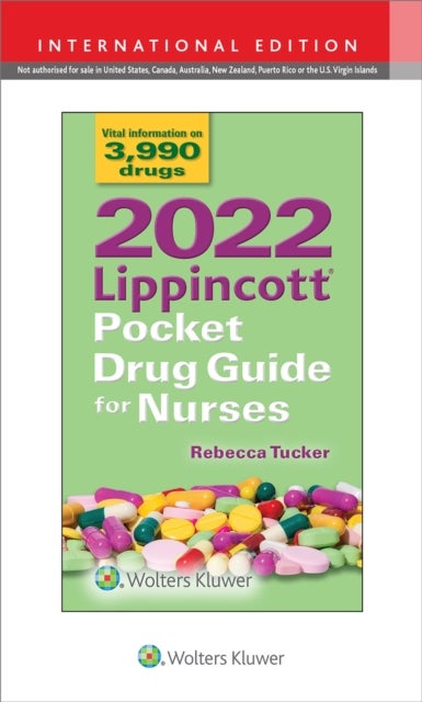 Bilde av 2022 Lippincott Pocket Drug Guide For Nurses Av Rebecca Tucker