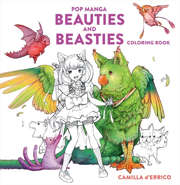 Bilde av Pop Manga Beauties And Beasties Coloring Book Av Camilla D&#039;errico