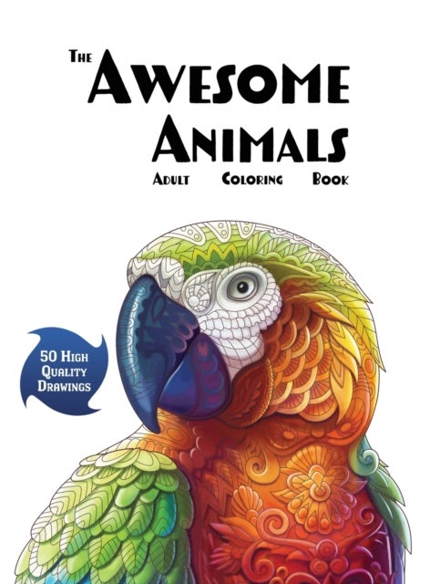Bilde av The Awesome Animals Adult Coloring Book