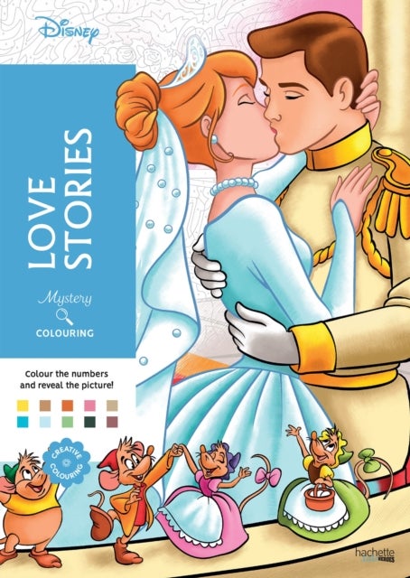 Mystery Colouring - Love Stories - Reveal iconic Disney characters with colour by number