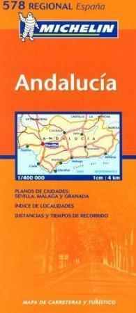 Andalucía - mapa de carreteras y turistico = carte routière et touristique