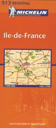 Ile-de-France - carte routière et touristique
